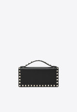 Valentino Rockstud Grained Leather Clutch Bag Black 9W2P0AK2VSH/T_VALE-0NO
