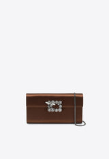 Roger Vivier Efflorescence Satin Clutch Brown RBWAMFD0209RS0/T_ROGVI-S801