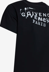 Givenchy Logo Stamp Print T-shirt Black BW70FJP7A7001_ce7f3d95-4fb8-4406-901b-b08284830f9e