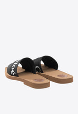 Chloé Woody Flat Sandals Black CHC22U188Z3001_22d8cff2-d425-48cc-9c77-c75e61b592de