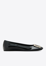 Roger Vivier Trompette Patent Leather Ballet Flats Black RVW40415280D1P/T_ROGVI-B999