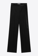 The Attico Virgin Wool Tuxedo Pants Black 261WCP00308WWW065AA/T_ATTIC-100