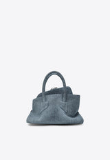 The Attico Mini La Passeggiata Washed Denim Handbag Light Blue 261WAH00063DDD116AA/T_ATTIC-045