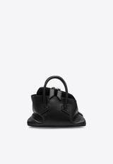 The Attico Mini La Passeggiata Leather Handbag Black 260WAH00063LBT019AA/T_ATTIC-100