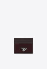 Prada Speedrock Leather Cardholder Burgundy 2MC0252DW3/S_PRADA-F0007