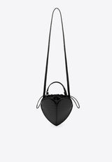 ROTATE Croc-Embossed Heart-Shaped Crossbody Bag Black 116427100BCR2276/T_ROTAT-100