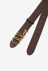 Chloé Iconic Logo Leather Belt Brown CH26SBB14BLB27M_aed3fe54-71c4-4e26-aa34-f041ddc2ef4a