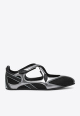 The Attico Floor 01 Ballet Flat Black 250WSH00871MIX024AA/T_ATTIC-100