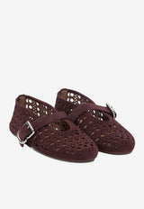 Alaïa Mary-Jane Vienne Suede Ballet Flats Burgundy AA3A029C0H53325_36c85e4e-cdd9-4d04-a213-fda080afaaf3