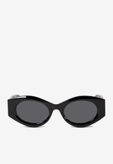 Alaïa Cat-Eye Logo Sunglasses Gray AA0080S001_86dddb87-5312-43ea-a14c-d23995a36946