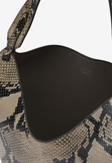 Khaite Small Lotus Python Print Leather Shoulder Bag Beige H2056-1057772_0306a5e3-8ad9-4041-a255-cecc4078a7cf