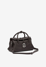 Zanellato Small Dotta Grained Leather Top Handle Bag Brown DOTTA CENTAURO S0687501120000Z1163_22ec7c61-7cc9-4d6b-b5c2-3e124194e499