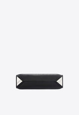 The Attico Small La Passeggiata Leather Shoulder Bag Black 250WAH00058LBT019AA/T_ATTIC-100