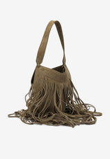 Khaite Small Lotus Fringe Suede Shoulder Bag Brown H2064-726737_e16e4992-3815-43ec-8615-fdf99cd721b9