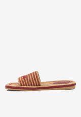 Chloé Sand Woven Slides Multicolor CH26U19AXP527_6e978d0f-92ba-4447-aedd-5bdd1b9555d9