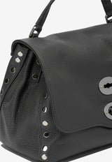 Zanellato Small Postina Daily Grained Leather Handbag Gray POSTINA DAILY S0680100040000Z0115_fb8c12e4-5c3e-4b35-aa71-ae375b38f93c