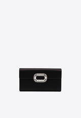 Roger Vivier Sexy Choc Satin Clutch Black RBWAMCD0200RS0/T_ROGVI-B999