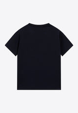 Loewe Logo-Embroidery Crewneck T-shirt Blue S359Y22XAVCO/T_LOEW-5110
