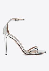 Aquazzura Nuda 85 Mirrored Leather Sandals Silver NNDHIGS0SSY/T_AQUA-CCC