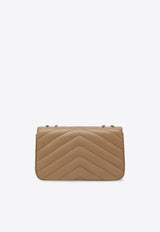 Saint Laurent Medium Loulou Quilted Leather Shoulder Bag Beige 801439AAEAX/T_YSL-2357