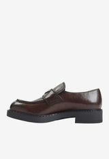 Brushed Leather Loafers