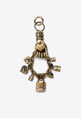 Chloé Hand and Heart Bag Charm Keyring Gold CH26AK259CB7/T_CHLOE-9DA