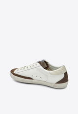 Golden Goose DB Super-Star Leather Sneakers with Suede Star Patch White GMF00102F008695/T_GOLDE-83401