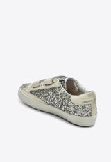 Golden Goose DB Kids Girls Old School Glittered Sneakers Silver GYF00111F005314/T_GOLDE-65195