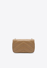 Saint Laurent Mini Loulou Quilted Leather Shoulder Bag Beige 821749AAEAX/T_YSL-2357