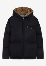 Re-Nylon Logo Down Jacket