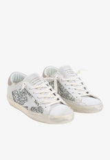 Super-Star Glittered Low-Top Sneakers