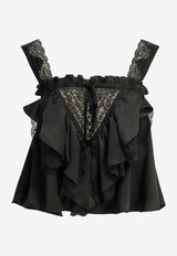 Chloé Ruffled Silk Top Black CH26AHT22008001_9062a086-82dd-4b08-8edd-978d9aff1864