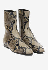 Khaite Colt Python Print Leather Ankle Boots Beige F1106-803461_aae58a15-3676-4a59-a4ec-cf435af2cb88