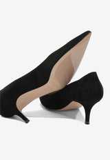 Gianvito Rossi Gianvito 55 Suede Pumps Black G2033655RICCAMNERO_97624584-984a-4b35-ad05-d378faa9c39e