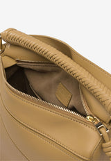 Loewe Small Puzzle Shoulder Bag in Grained Leather Beige A510S21XAESAHARA_80462