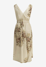 Brunello Cucinelli Bloom Print Midi Dress Beige MQ197A5092C004_X_c0be4980-916d-41a8-9822-1ca18600a9eb