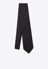 Ferragamo Polka Dots Silk Tie Navy 0792613SI/S_FERRA-FM