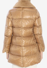 Herno Fur-Collar Puffer Jacket Camel PI002140D-12017Z-2157