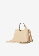 Tod's Micro T Timeless Handbag in Hammered Leather Beige XBWAPAEL000-QRI-4L63