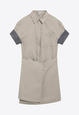 Loewe Silk-Blend Wrap Dress Beige S359Y09XNACO/T_LOEW-2140