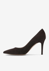 Gianvito Rossi Gianvito 85 Suede Pumps Dark Brown G2458085RICCAMMOKA_95a41e61-1752-4772-91d5-a0bf87741edc