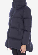 Herno High-Collar Nylon Down Jacket Black PI001959D-12456Z-9300