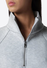 ROTATE Scuba Half-Zip Sweatshirt Gray 1162411472BCR1499/T_ROTAT-1472