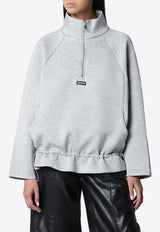 ROTATE Scuba Half-Zip Sweatshirt Gray 1162411472BCR1499/T_ROTAT-1472