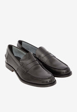 Tod's Semi-Gloss Leather Penny Loafers Black XXM26C0CO50-AKT-B999