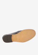 Tod's Semi-Gloss Leather Penny Loafers Black XXM26C0CO50-AKT-B999