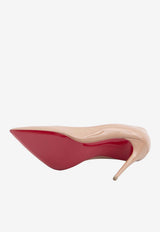 Christian Louboutin Kate 100 Patent Leather Pumps Nude 3191411-PK20-NUDE