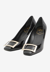 Roger Vivier Belle Vivier 70 Patent Leather Pumps Black RVW40015280-D1P-B999