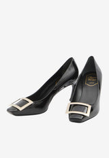 Roger Vivier Belle Vivier 70 Patent Leather Pumps Black RVW40015280-D1P-B999