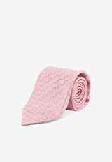 Kiton Ciro Paone Geometric Print Silk Tie Pink UCRVKRC08L0906_Red_42176813